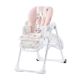 KINDERKRAFT - Detská jedálenská stolička YUMMY ružová/biela
