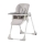 KINDERKRAFT - Detská jedálenská stolička YUMMY šedá