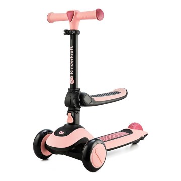 KINDERKRAFT - Detská kolobežka 2v1 HALLEY Rose pink