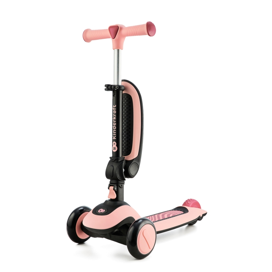 KINDERKRAFT - Detská kolobežka 2v1 HALLEY Rose pink