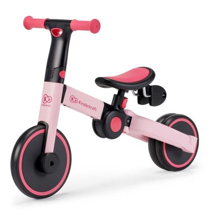 KINDERKRAFT - Detská odrážadlo 3v1 4TRIKE ružová