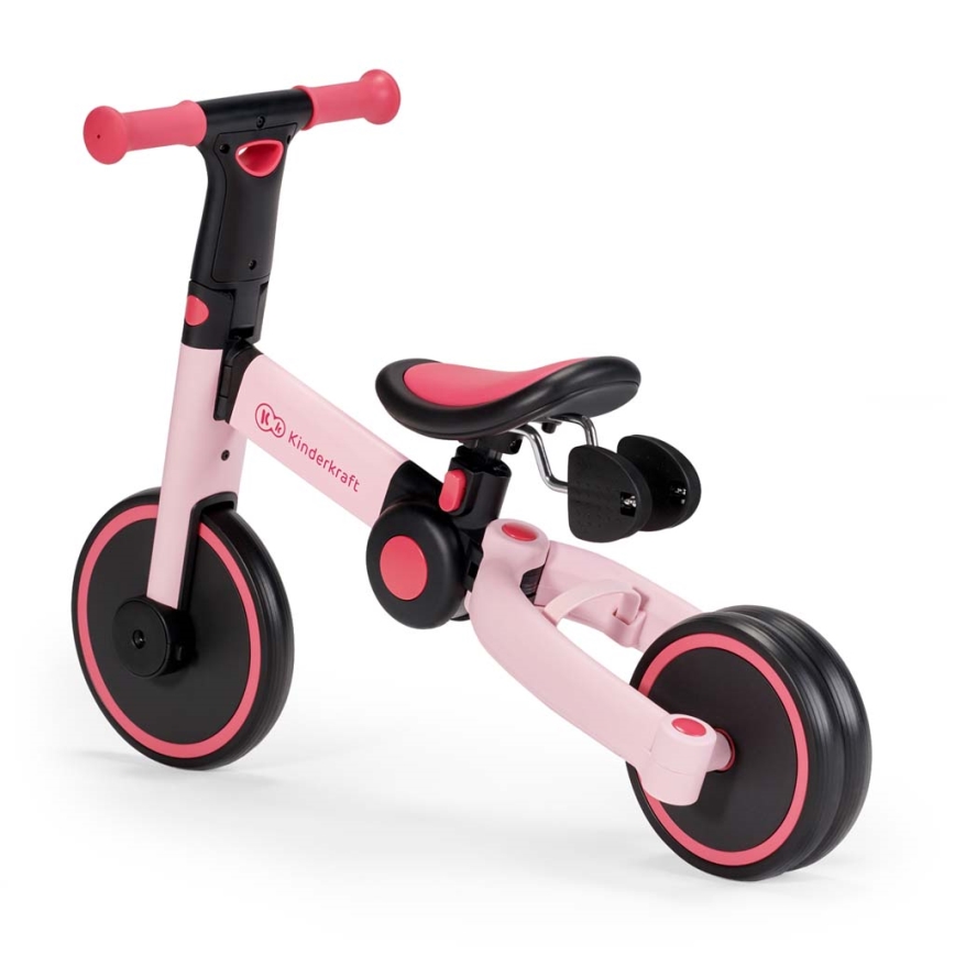 KINDERKRAFT - Detská odrážadlo 3v1 4TRIKE ružová