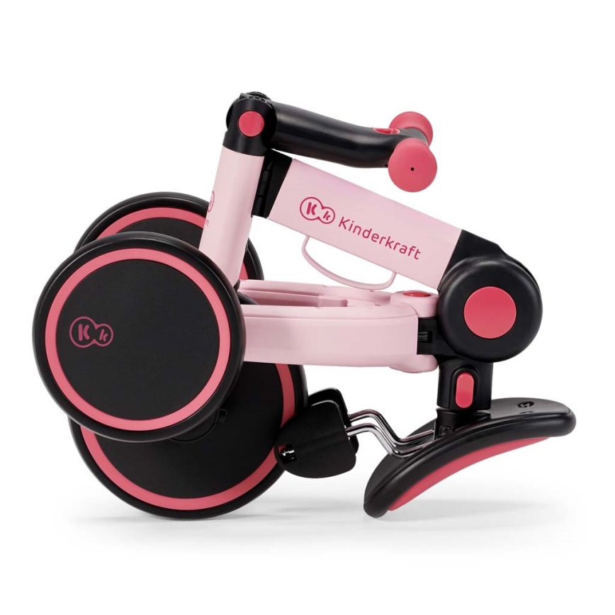 KINDERKRAFT - Detská odrážadlo 3v1 4TRIKE ružová