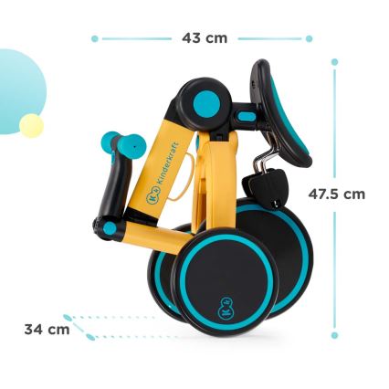 KINDERKRAFT - Detská odrážadlo 3v1 4TRIKE ružová