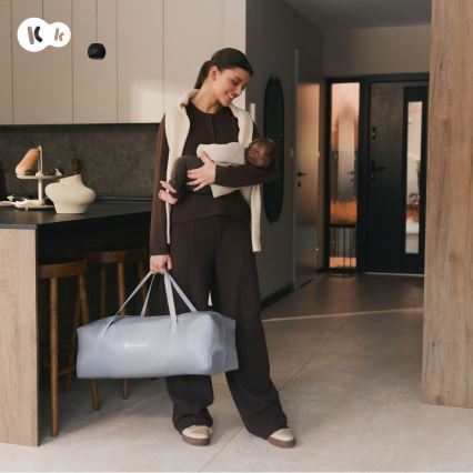 KINDERKRAFT - Detská ohrádka ZIKI sivá