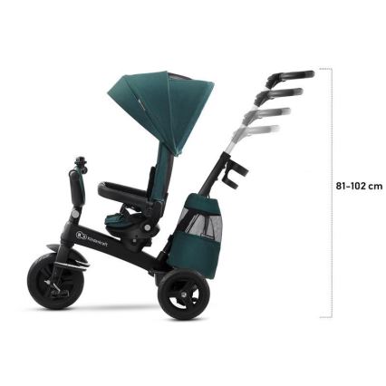 KINDERKRAFT - Detská trojkolka 5v1 EASYTWIST šedá/čierna