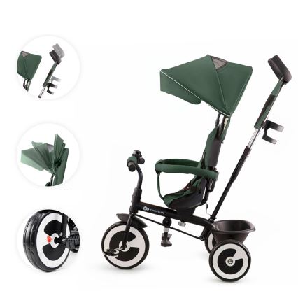 KINDERKRAFT - Detská trojkolka ASTON Mystic green