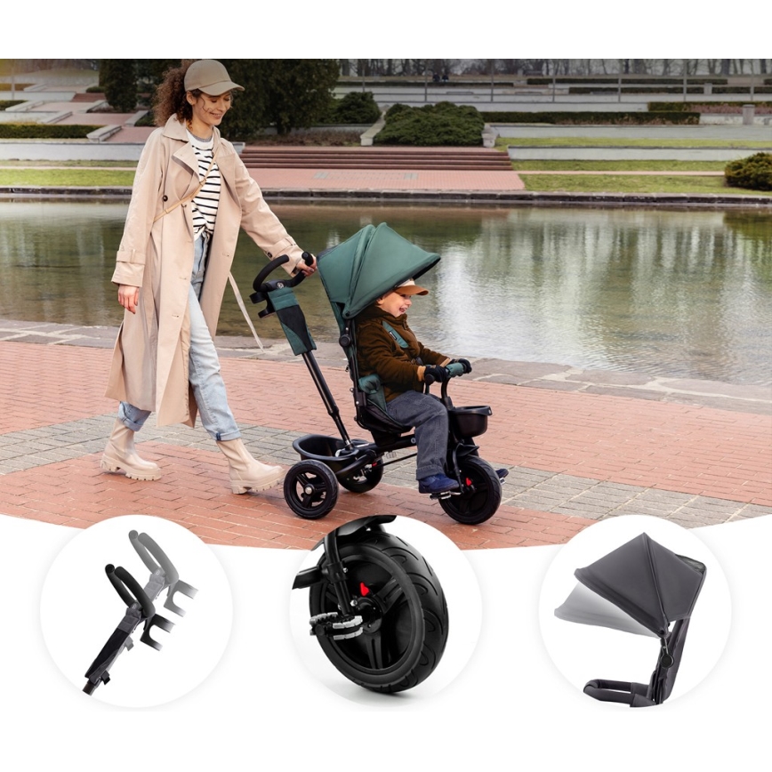 KINDERKRAFT - Detská trojkolka AVEO zelená