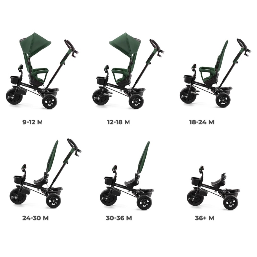KINDERKRAFT - Detská trojkolka AVEO zelená