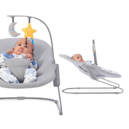 KINDERKRAFT - Detské ležadlo CALMEE šedá