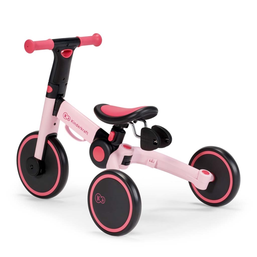 KINDERKRAFT - Detské odrážadlo 3v1 4TRIKE ružová