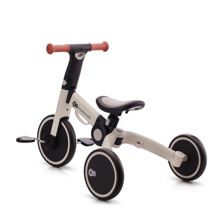 KINDERKRAFT - Detské odrážadlo 3v1 4TRIKE šedá