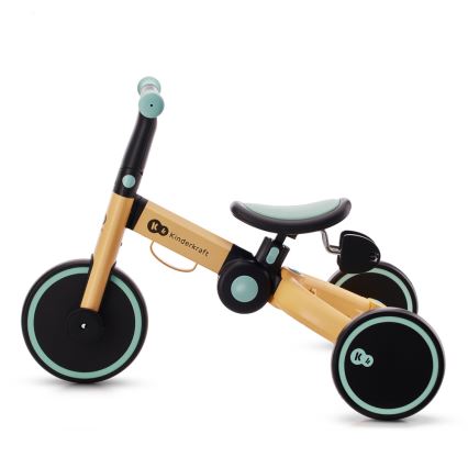 KINDERKRAFT - Detské odrážadlo 3v1 4TRIKE žltá/mintová