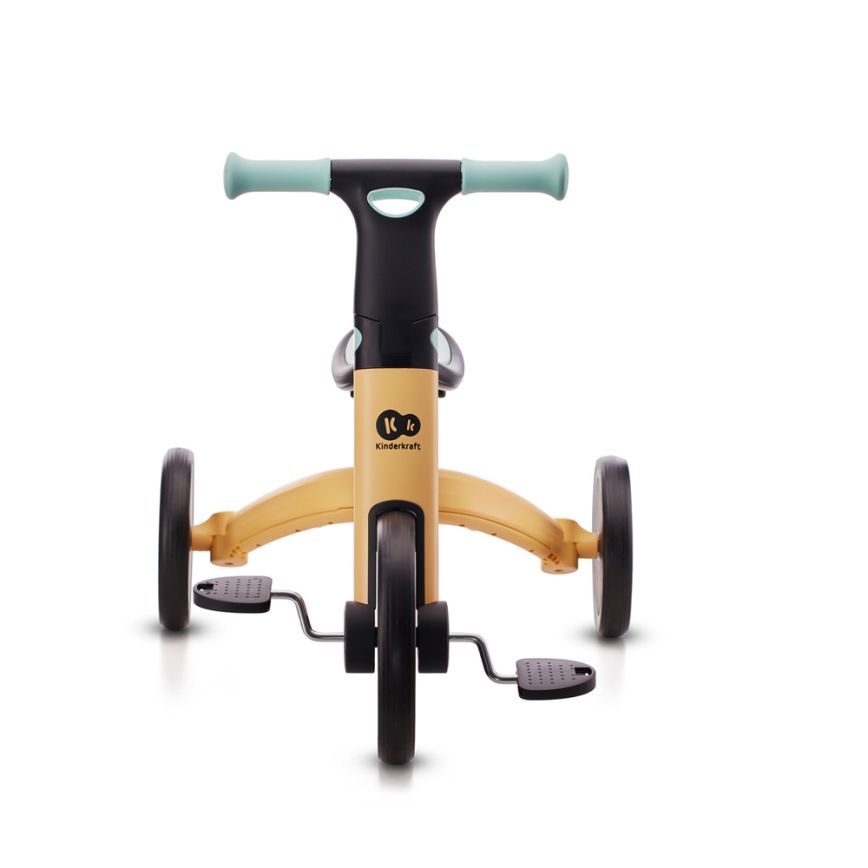 KINDERKRAFT - Detské odrážadlo 3v1 4TRIKE žltá/mintová
