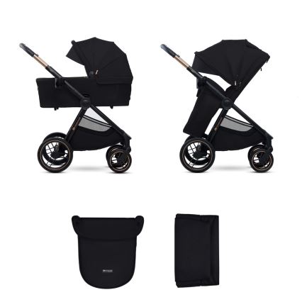 KINDERKRAFT - Kombinovaný kočík 2v1 NEA 2 Midnight black