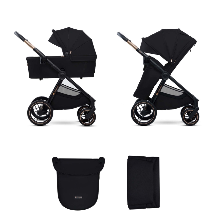 KINDERKRAFT - Kombinovaný kočík 2v1 NEA 2 Midnight black
