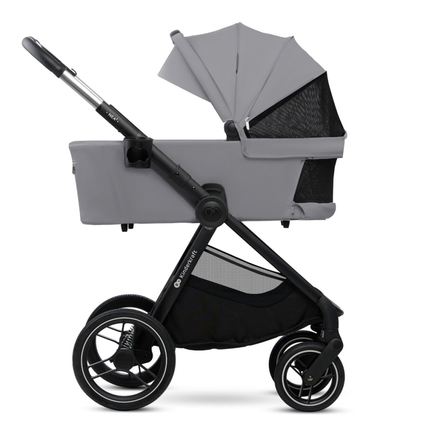 KINDERKRAFT - Kombinovaný kočík 2v1 NEA 2 Platinum grey