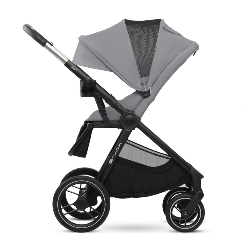KINDERKRAFT - Kombinovaný kočík 2v1 NEA 2 Platinum grey