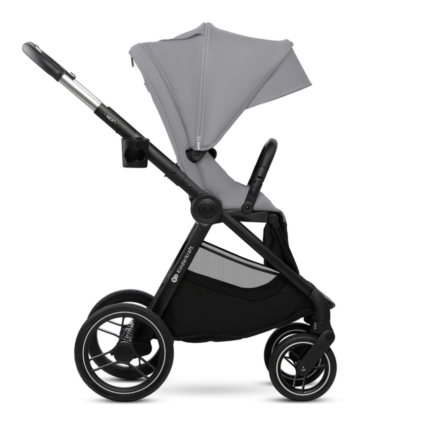 KINDERKRAFT - Kombinovaný kočík 2v1 NEA 2 Platinum grey