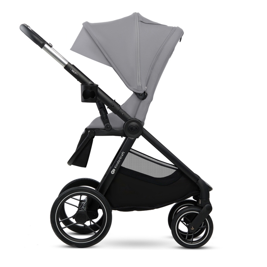 KINDERKRAFT - Kombinovaný kočík 2v1 NEA 2 Platinum grey