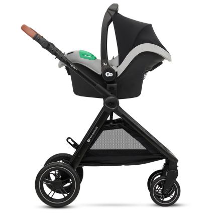 KINDERKRAFT - Kombinovaný kočík 3v1 ESME Moonlight grey + autosedačka MINK PRO