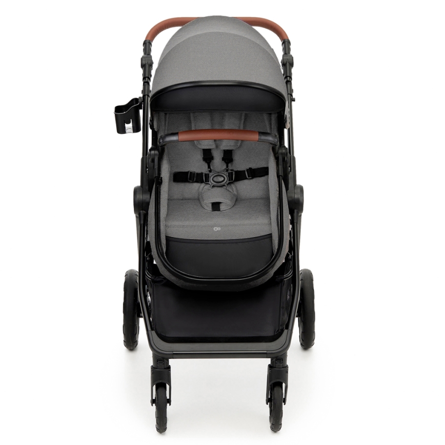 KINDERKRAFT - Kombinovaný kočík 3v1 ESME Moonlight grey + autosedačka MINK PRO