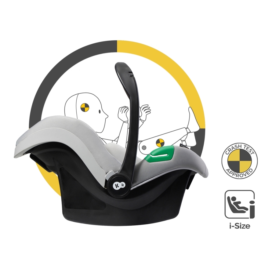 KINDERKRAFT - Kombinovaný kočík 3v1 ESME Moonlight grey + autosedačka MINK PRO