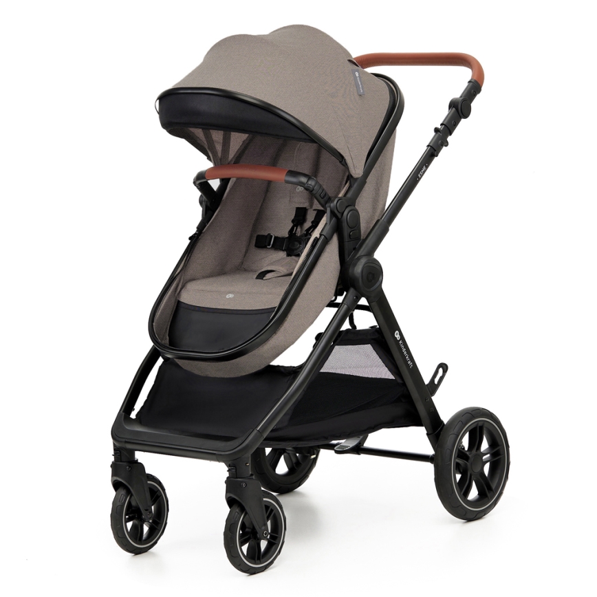 KINDERKRAFT - Kombinovaný kočík 3v1 ESME Sand beige + autosedačka MINK PRO