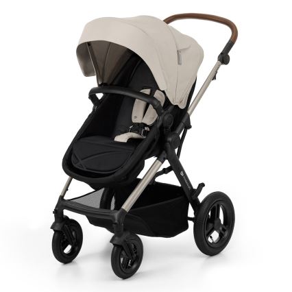 KINDERKRAFT - Kombinovaný kočík 3v1 MOOV 2 AIR Moonlight grey + autosedačka MINK PRO