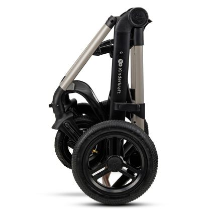 KINDERKRAFT - Kombinovaný kočík 3v1 MOOV 2 AIR Moonlight grey + autosedačka MINK PRO