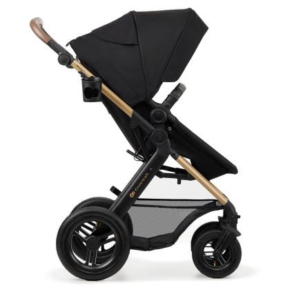 KINDERKRAFT - Kombinovaný kočík 3v1 MOOV 2 AIR Pure black + autosedačka MINK PRO