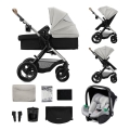 KINDERKRAFT - Kombinovaný kočík 3v1 MOOV 2 XL Air Grey