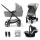 KINDERKRAFT - Kombinovaný kočík 3v1 NEWLY Moonlight grey  + autosedačka MINK PRO