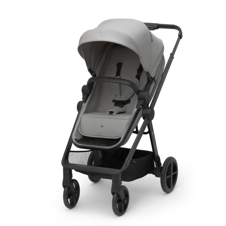 KINDERKRAFT - Kombinovaný kočík 3v1 NEWLY Moonlight grey  + autosedačka MINK PRO
