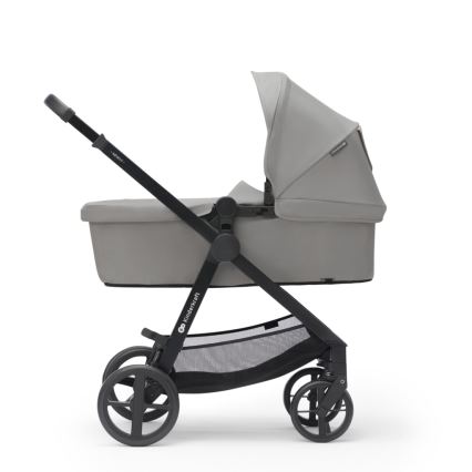 KINDERKRAFT - Kombinovaný kočík 3v1 NEWLY Moonlight grey  + autosedačka MINK PRO