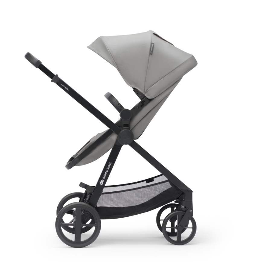 KINDERKRAFT - Kombinovaný kočík 3v1 NEWLY Moonlight grey  + autosedačka MINK PRO