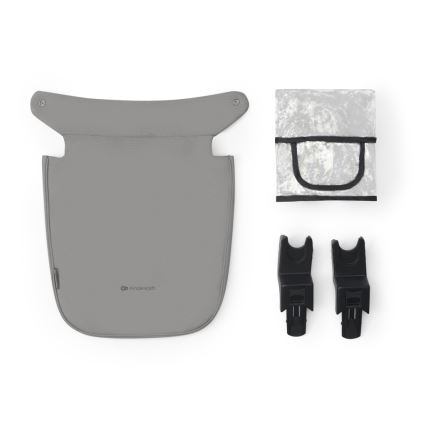 KINDERKRAFT - Kombinovaný kočík 3v1 NEWLY Moonlight grey  + autosedačka MINK PRO