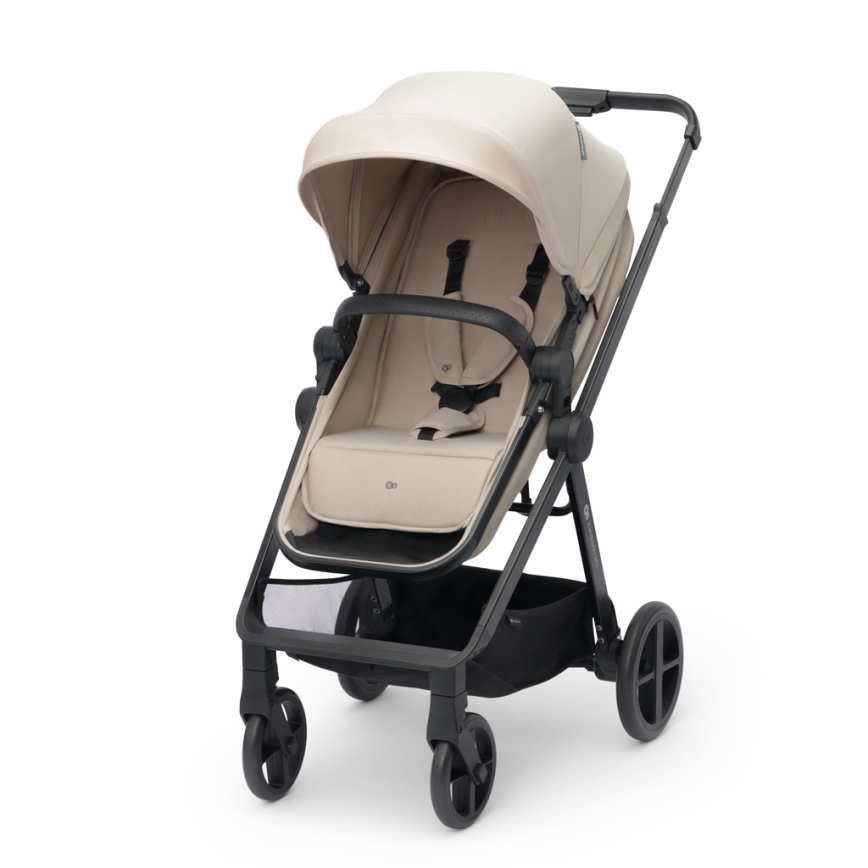 KINDERKRAFT - Kombinovaný kočík 3v1 NEWLY Sand beige + autosedačka MINK PRO