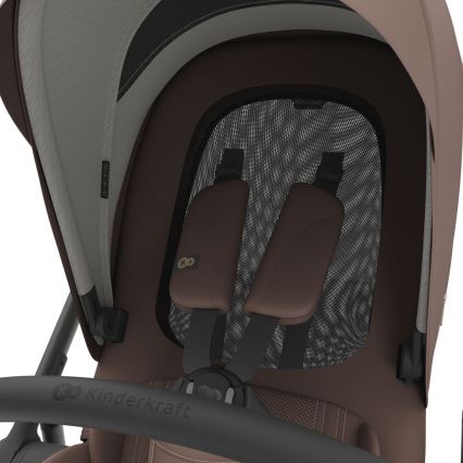 KINDERKRAFT - Kombinovaný kočík 3v1 PRIME 3 Velvet Mocca