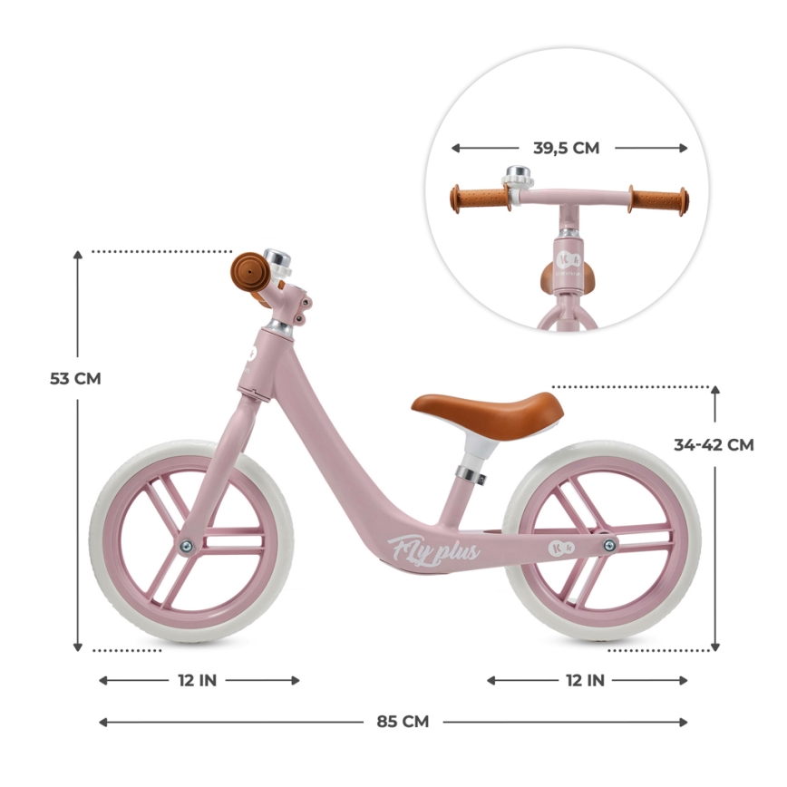KINDERKRAFT - Odrážadlo FLY PLUS Powder pink