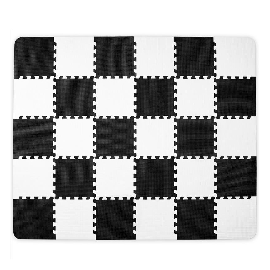 KINDERKRAFT - Penové puzzle LUNO 30ks čierna/biela