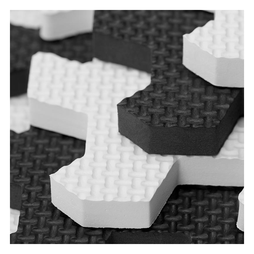 KINDERKRAFT - Penové puzzle LUNO 30ks čierna/biela