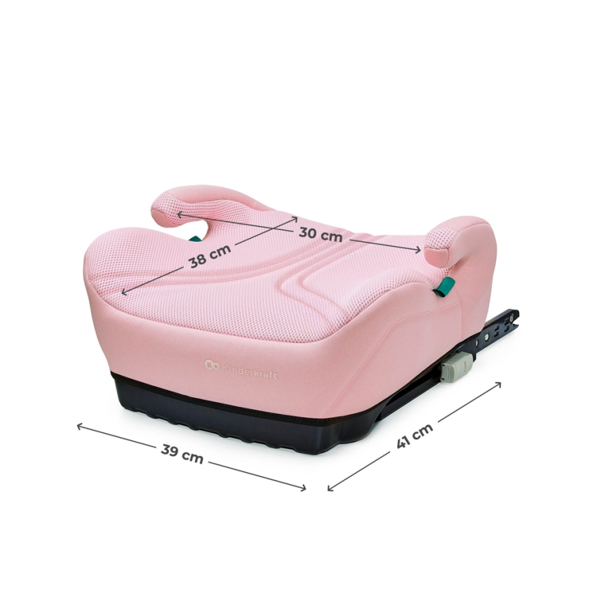 KINDERKRAFT - Podsedák do auta I-BOOST 2 PRO i-Size 125–150 cm ružový
