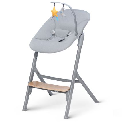 KINDERKRAFT SELECT - Detská jedálenská stolička 3v1 LIVY Premium dub + lehátko CALMEE
