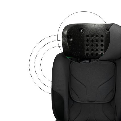 KINDERKRAFT SELECT - Autosedačka I-FIX (40-150 cm) Grafitová čierna