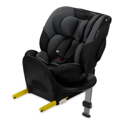 KINDERKRAFT SELECT - Autosedačka s otočnou základňou I-FIX (40-150 cm) Grafitovo čierna