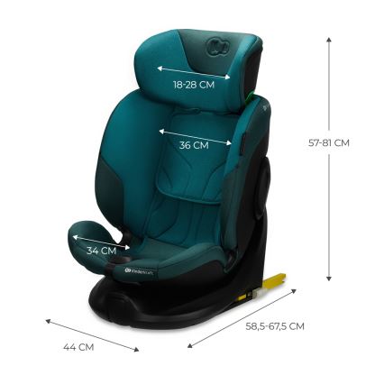KINDERKRAFT SELECT - Autosedačka s otočnou základňou I-FIX (40-150 cm) Harbor modrá