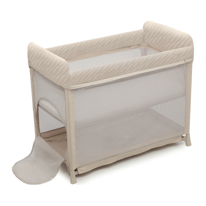 KINDERKRAFT SELECT - Cestovná postieľka MOON DREAM béžová