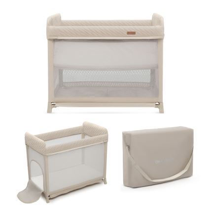 KINDERKRAFT SELECT - Cestovná postieľka MOON DREAM béžová