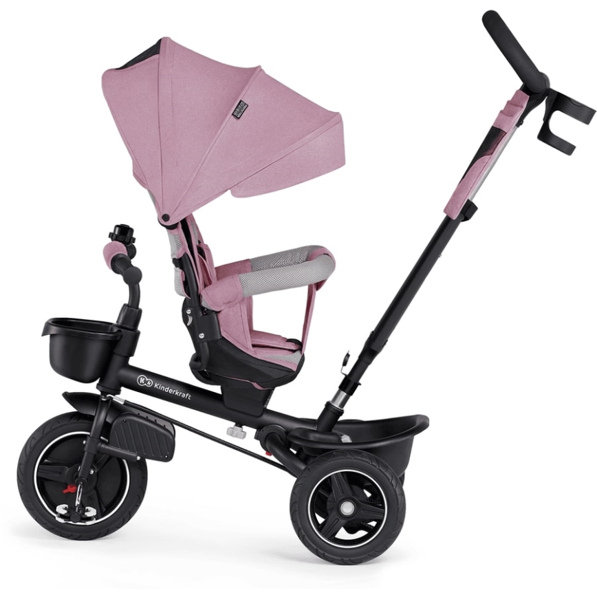 KINDERKRAFT - Detská trojkolka 5v1 SPINSTEP ružová